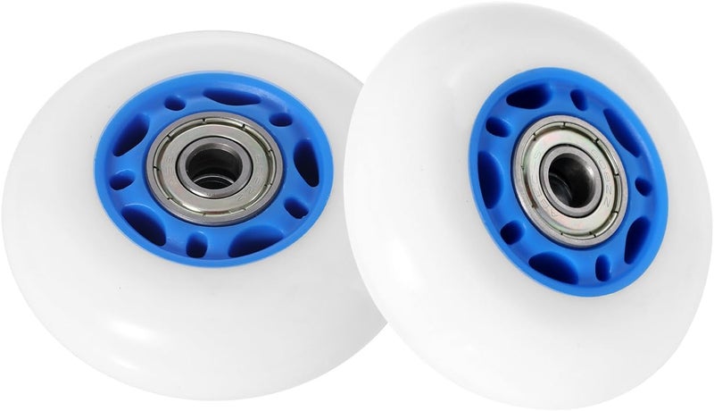 KAMIER Ripstik 76mm x 24mm Wheels Replacement for Razor Rip Stik Ripster Ripsurf CasterBoard 360 RipRider FlashRider PowerRider Caster Trike Kids Mini Scooter Skateboarded Caster Wheel Parts Blue - Image 1